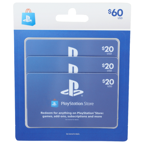 Playstation Store Gift Card Mall - 3 Count