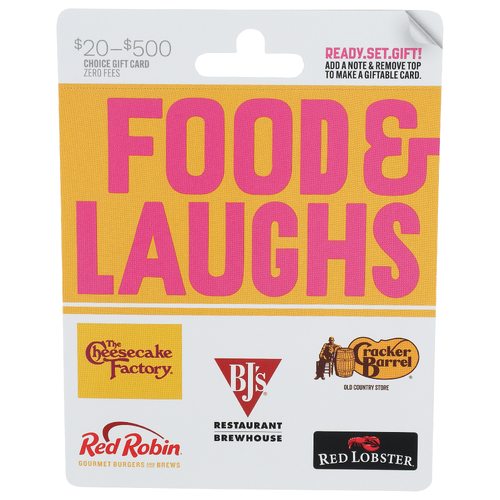 Food & Laughs Choice Gift Card - 1 Each