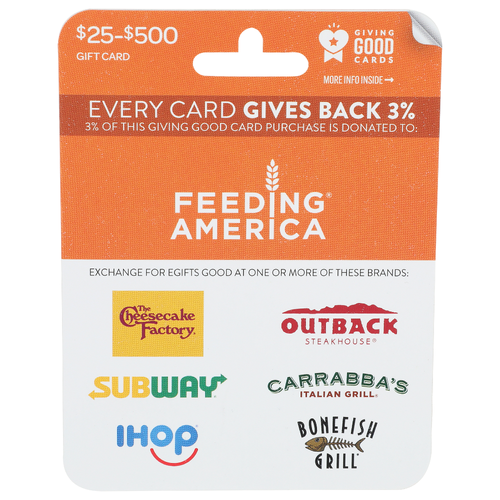 Giving Good Cards Gift Card - 1 Each