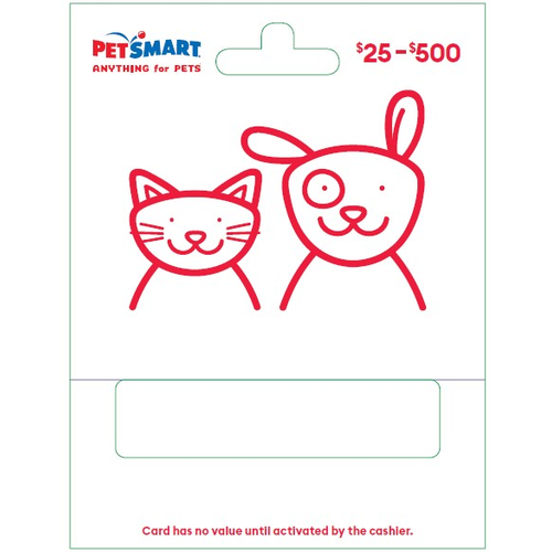 Petsmart $25-500 - 1 Each