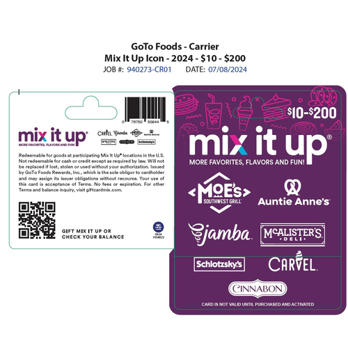 Focus Brands $10-200 Mix It Up Icon - 1 Each