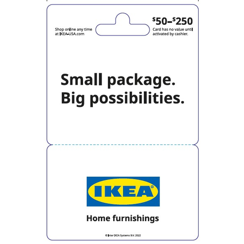 Ikea $50-250 - 1 Each