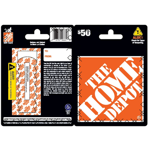 Home Depot $50 - 1 Each