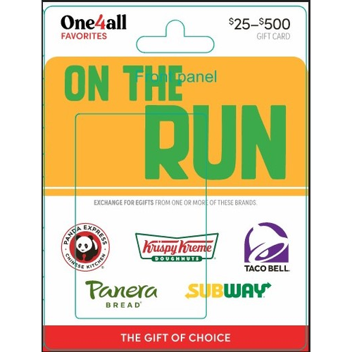Original Content Swap $25-500 On The Run Gift Card - 1 Each