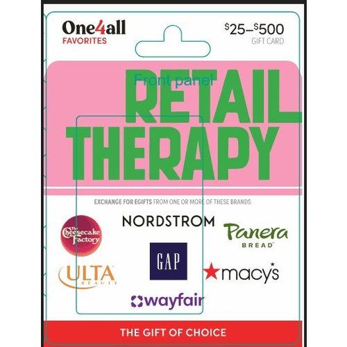 Original Content Swap $25-500 Retail Therapy Gift Card - 1 Each
