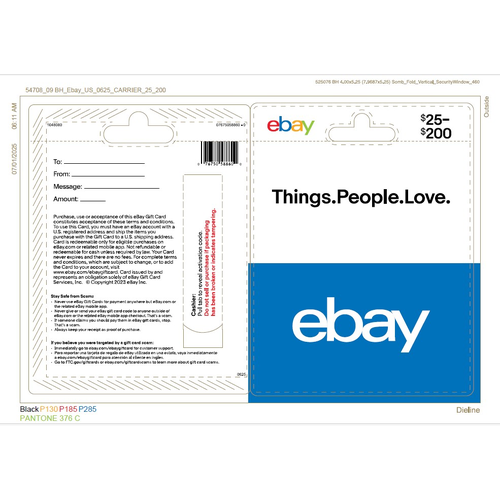 Ebaygmg $25-200 Ebay - 1 Each