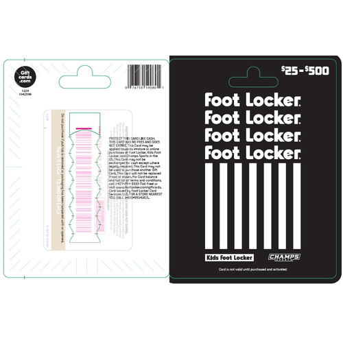 Foot Locker $25-500 - 1 Each