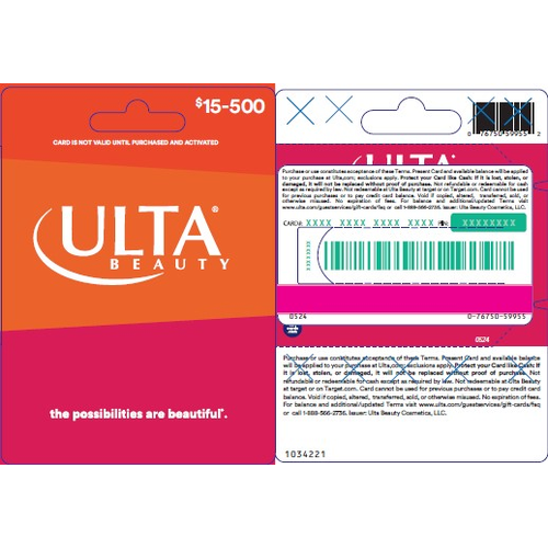 Ulta Beauty $15-$500 Gift Card - 1 Each