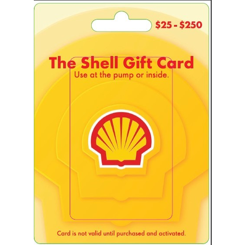 Shell Oil $25-250 - 1 Each