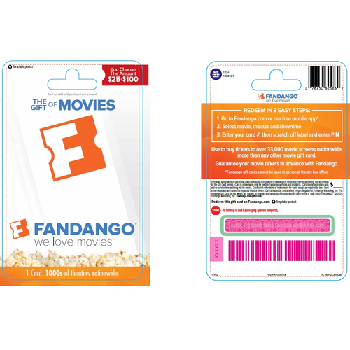 Fandango Marketing INC. $25-100 Orange - 1 Each
