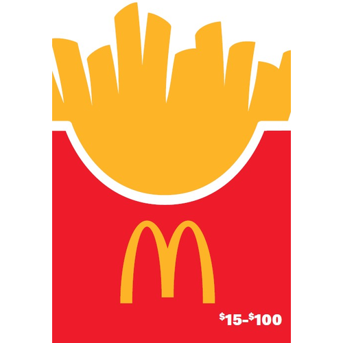 Mcdonalds $15-100 - 1 Each