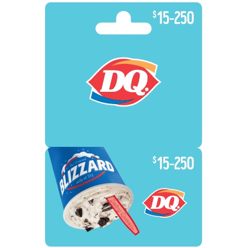 Dairy Queen $15-$250 Gift Card - 1 Each
