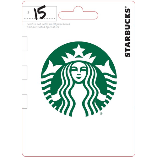 Starbucks $15 - 1 Each