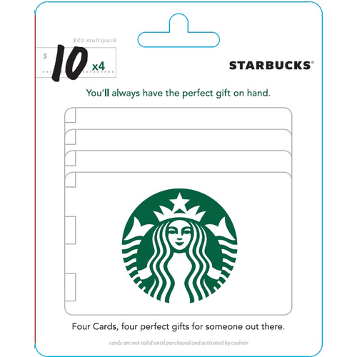 Starbucks $40 - 1 Each