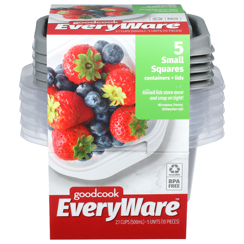 Goodcook Everyware Small Squares - 5 Count