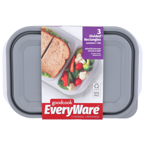 Goodcook Everyware Containers + Lids - 3 Count