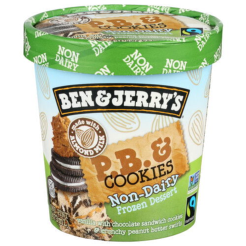 BEN & JERRYS Pb & Cookies Non-Dairy Ice Cream And - 1 Pint
