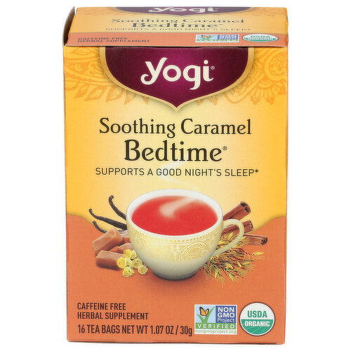 YOGITEA Caramel Soothing Bedtime - 0.067 Ounce - 16 Count