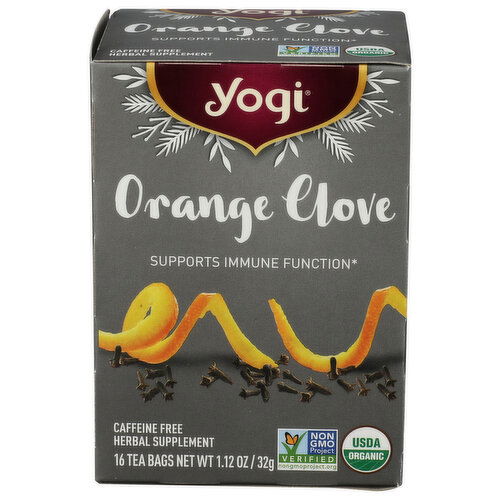 Yogitea Orange Clove Tea Bags - 0.07 Ounce - 16 Count