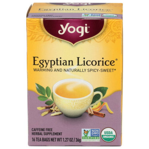 YOGITEA Licorice Egyptian - 0.079 Ounce - 16 Count
