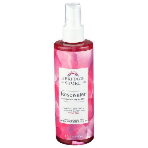 Heritage Products Rose Petals Rosewater - 8 Fluid Ounce Image 1 of 3