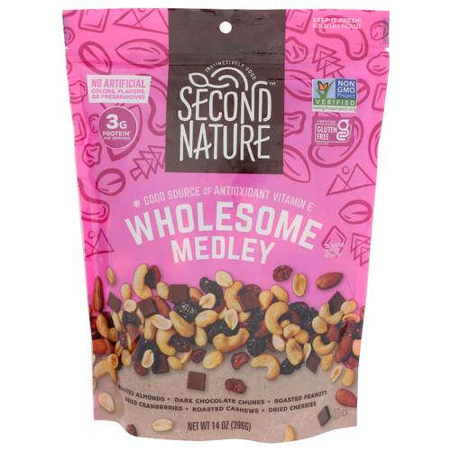 Second Nature Fruit, Nuts And Chocolate Wholesome Medley Trail Mix - 14 Ounce - 1 Count