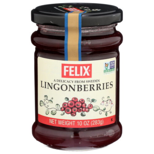 Felix Lingonberries Wild Natural - 10 Ounce