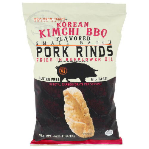 SOUTHERN RECIPE SMALL BAT Pork Rind Kimchi BBQ - 4 Ounce