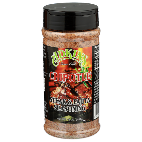 Adkins Chipotle Steak & Fajita Seasoning - 16 Ounce