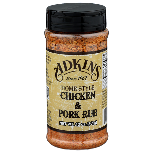 Adkins Home Style Chicken & Pork Rub - 13 Ounce
