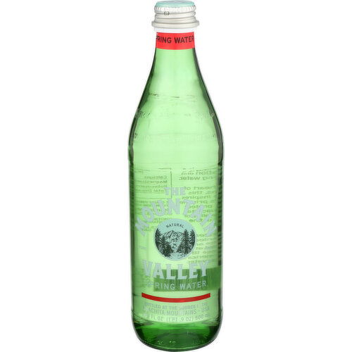 THE MOUNTAIN VALLEY SPRING WATER Glass Bottled - 16.9 Fluid Ounce
