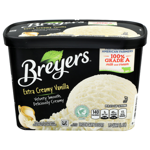 Breyers Extra Creamy Vanilla Frozen Dairy Dessert - 1.5 Quart