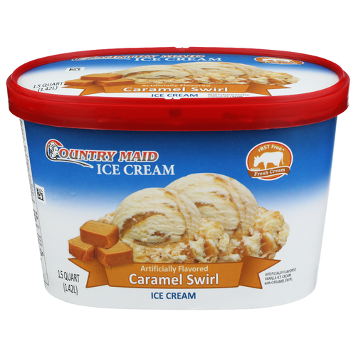 Country Maid Caramel Swirl Ice Cream - 1.5 Quart