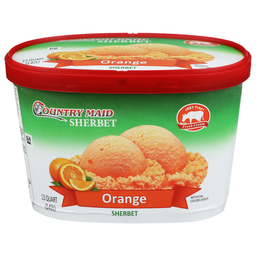 Country Maid Orange Sherbet - 1.5 Quart Image 1 of 4