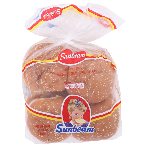 Sunbeam Enriched Buns - 2.5 Ounce - 8 Count