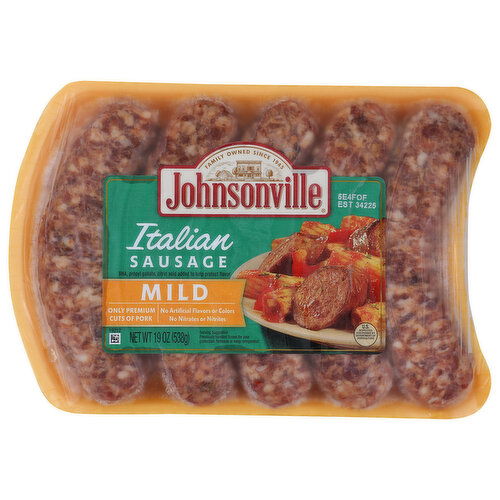 Johnsonville Sausage, Italian, Mild - 19 Ounce