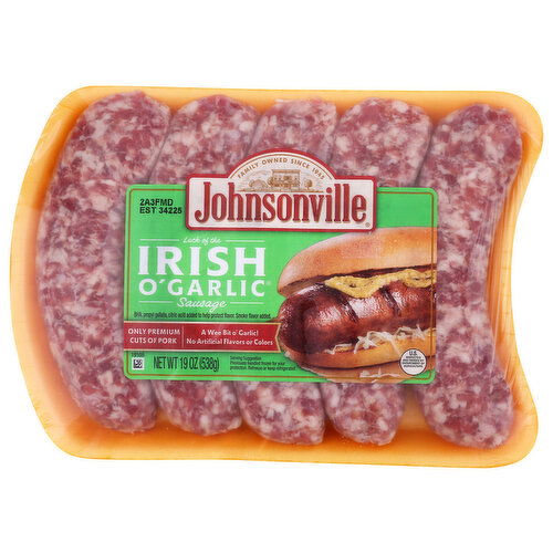 Johnsonville Jv Irish Garlic Brats - 19 Ounce
