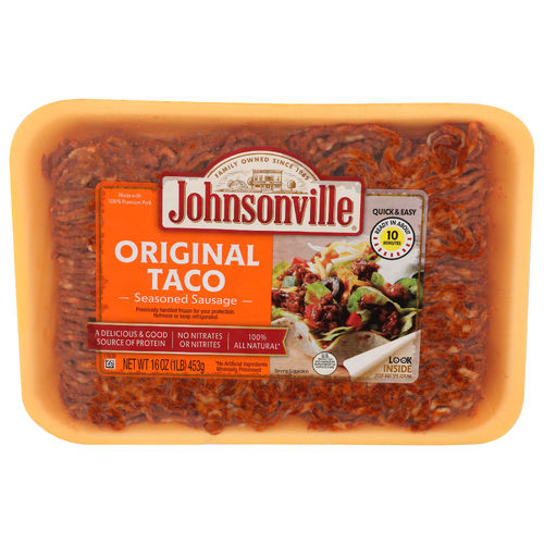 Johnsonville Seasoned Sausage Original Taco - 16 Ounce