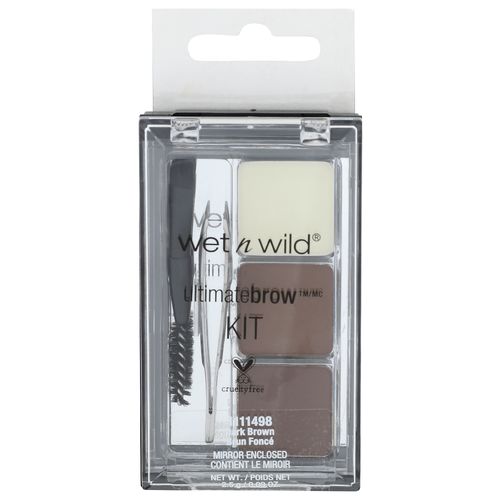 Wet N Wild 1111498 Dark Brown Ultimatebrow Kit - 0.09 Ounce