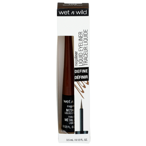 Wet N Wild 112a Metallic Brown Megaliner Liquid Eyeliner - 3.5 ml