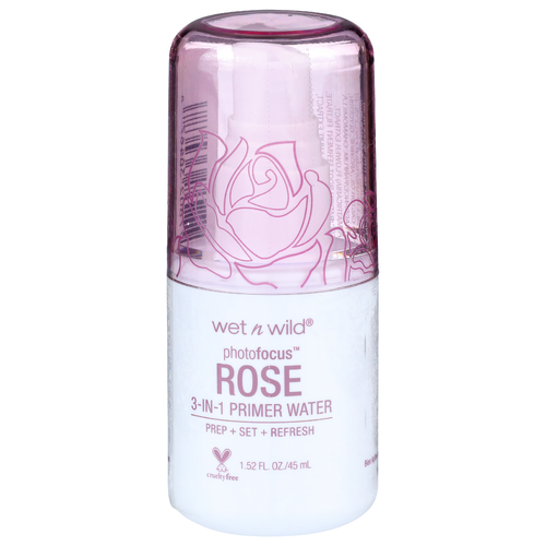 Wet N Wild Photofocus Rose 132a Addiction 3-In-1 Primer Water - 1.52 Fluid Ounce