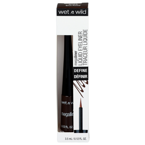 Wet N Wild 872a Dark Brown Megaliner Liquid Eyeliner - 3.5 ml