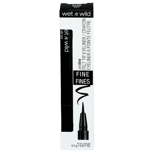 Wet N Wild 875b Black Proline Felt Tip Eyeliner - 0.02 Ounce