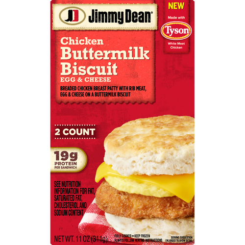 Jimmy Dean Chicken Buttermilk Biscuit Egg & Cheese - 11 Ounce
