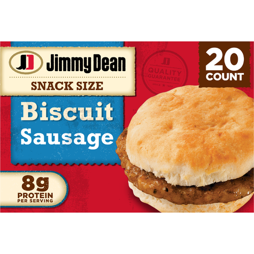 Jimmy Dean Snack Size Biscuit Breakfast Sandwiches With Sausage, Frozen - 34 Ounce Image 1 of 4