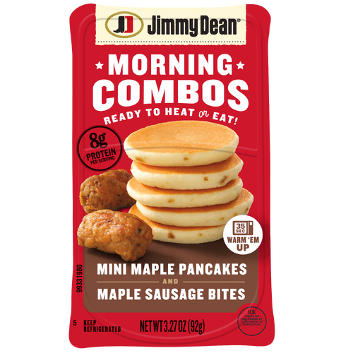 JIMMY DEAN ® Morning Combos, Mini Maple Pancakes And Sausage Bites - 3.27 Ounce