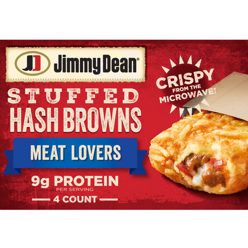 Jimmy Dean Stuffed Hash Browns Meat Lovers Frozen Breakfast - 4 Count