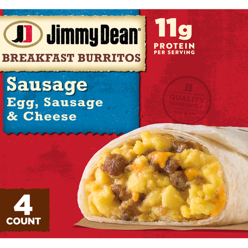 Jimmy Dean Frozen Sausage Breakfast Burritos - 4 Count Image 1 of 4