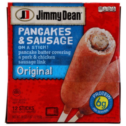 Jimmy Dean Pancakes & Sausage, Original - 2.5 Ounce - 12 Count