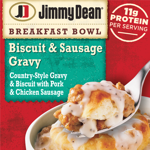 Jimmy Dean Breakfast Bowl, Biscuit & Sausage Gravy, Frozen, Bowl - 9 Ounce Image 1 of 4